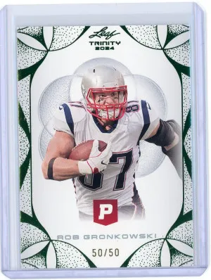 2024 Leaf Trinity Pristine #84 Rob Gronkowski 50/50 front