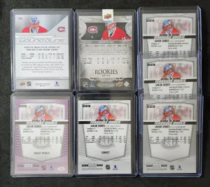 Jakub Dobes 7 card Rookie Lot back