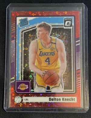 Dalton Knecht 2024-25 Panini Donruss Optic #/75 Red Disco Rated Rookie #256 front