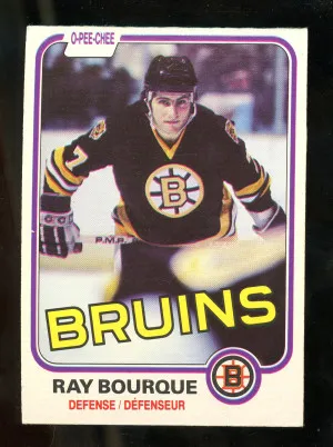 1981 O-Pee-Chee Ray Bourque #1 front