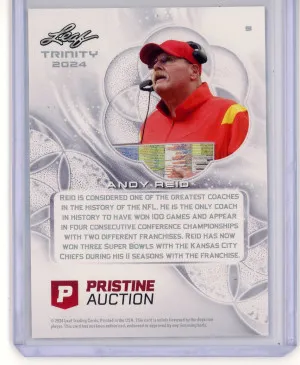 2024 Leaf Trinity Pristine Andy Reid 30/50 back