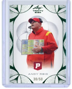 2024 Leaf Trinity Pristine Andy Reid 30/50 front