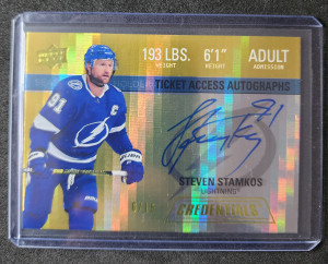 Steven Stamkos Ticket Access Autographs /15 front