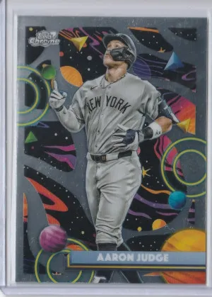 2025 Topps Chrome Cosmic Aaron Judge front
