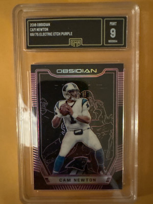2018 Obsidian Cam Newton Electric Etch Purple /75 front