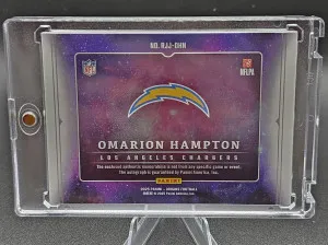 2025 Panini Origins Omarion Hampton Orange RPA /75 back