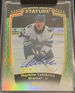 Macklin Celebrini Stature RC Auto /199 front