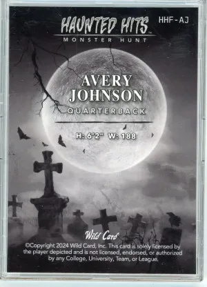 2024 Wild Card Avery Johnson Haunted Hits 3/3 back