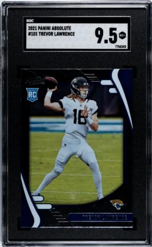 2021 Panini Absolute Trevor Lawrence SGC 9.5 front