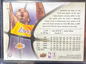 2008-09 Upper Deck SP Authentic Kobe Bryant # 89 Lakers RED Nice Goat Hof Invest back