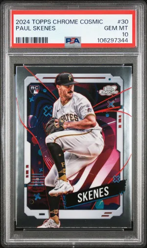 2024 Topps Chrome Cosmic Paul Skenes PSA 10 Rookie front