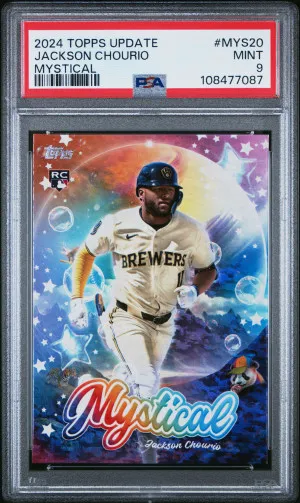 2024 Topps Update Mystical Jackson Chourio PSA 9 front