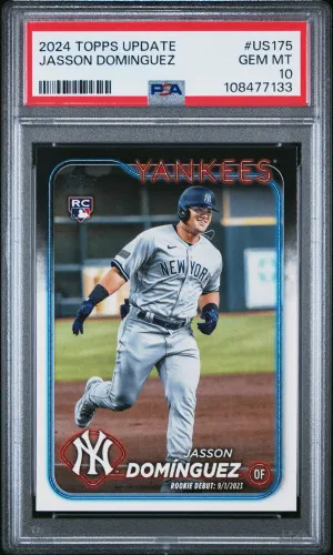 2024 Topps Update Jasson Dominguez PSA 10 front