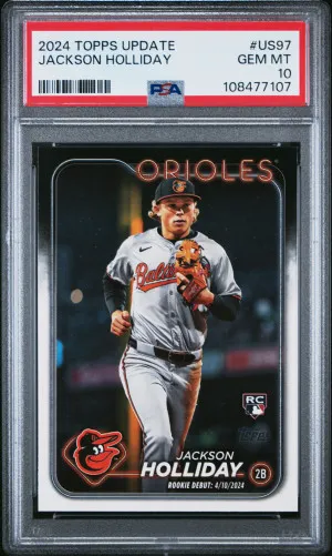 2024 Topps Update Rookie Jackson Holliday PSA 10 front