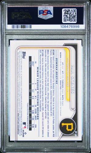 2024 Bowman Paper Prospects Paul Skenes PSA 10 back