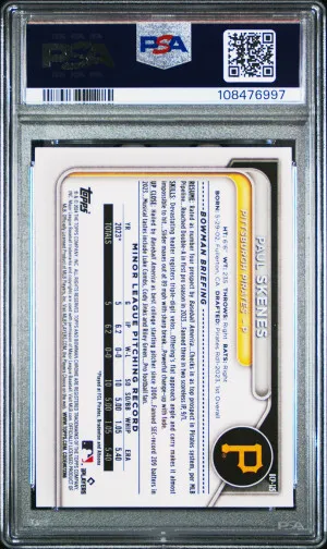 2024 Bowman Mega Box Chrome Prospects Paul Skenes PSA 10 back