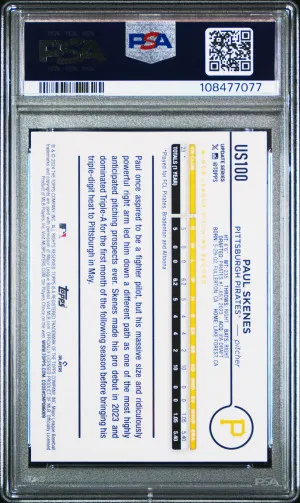 2024 Topps Update Rookie Paul Skenes back
