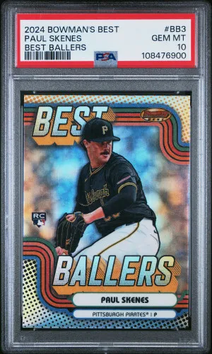 2024 Bowman's Best Best Ballers Paul Skenes PSA 10 front