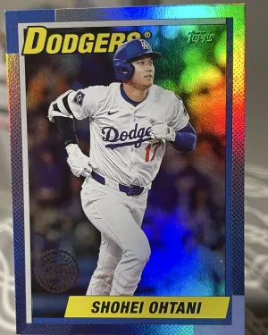 2025 Topps Update Series - 1990 Topps Baseball Shohei Ohtani #U90-33 Refractor front