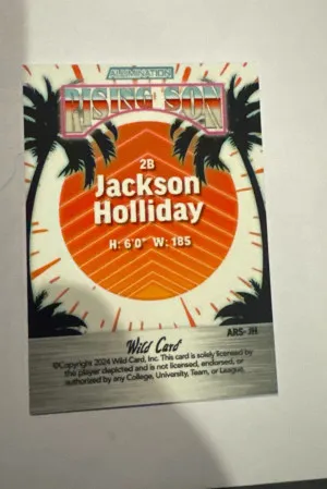 Jackson Holiday Rising Son 6/10 back