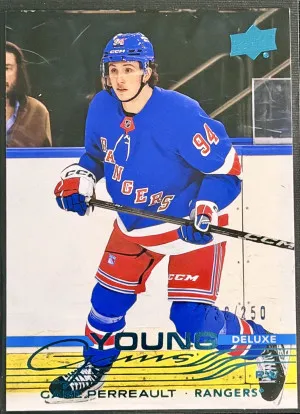 2024-25 UD Series 1 Hockey Gabe Perrault Young Guns Deluxe /250 front