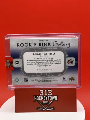 2023-24 Upper Deck The Cup Rookie Rink Gallery Adam Fantilli #RGAF-V1 13/25 back
