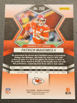 2022 Patrick Mahomes National Pride Mosaic back