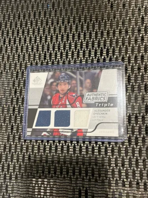 2008 Alex Ovechkin Triple Patch front