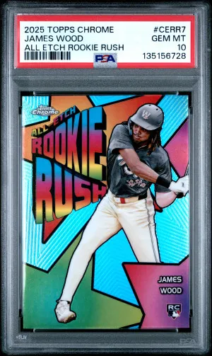 2025 Topps Chrome All Etch Rookie Rush James Wood front