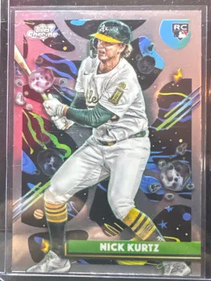 2025 Topps Chrome Cosmic #183 Nick Kurtz Rookie Card RC front