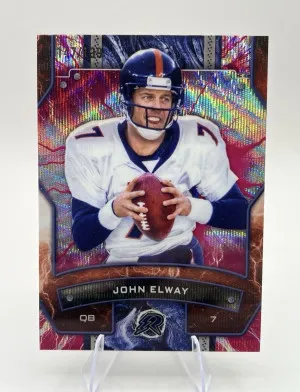 2024 Topps Resurgence John Elway #32 Crimson Surge Refractor /199 front