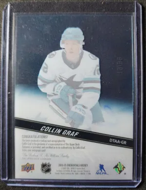 Collin Graf Debut Ticket Access Auto /99 back
