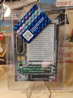 2023 Upper Deck Employee Exclusive Connor Bedard Rookie PMG x10 Read below back