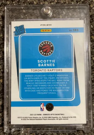 Scottie Barnes Rated Rookie Card back