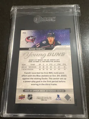 Adam Fantilli Young Guns Sgc 10 back
