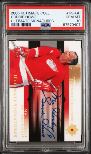 2005 Upper Deck Ultimate Collection Ultimate Signatures Gordie Howe front