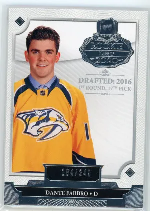 2019-20 The Cup Dante Fabbro Rookie Class of 2020 /249 #2020-DF