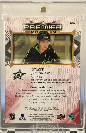 Wyatt Johnston Premier Auto back