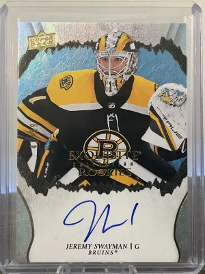 Jeremy Swayman Exquisite Auto /99 front