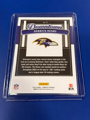 2025 Donruss Downtown Derrick Henry back