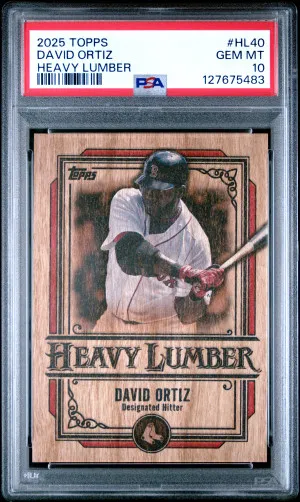 2025 Topps Heavy Lumber David Ortiz front