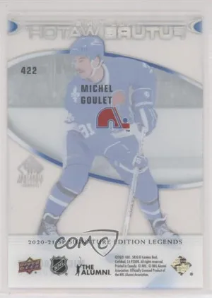 2020-21 SP Signature Edition Legends Michel Goulet #422 Future Watch Acetate back