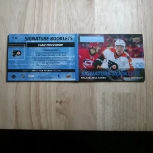 2016-17 Premier IVAN PROVOROV Signature Booklets! #PS-IP back