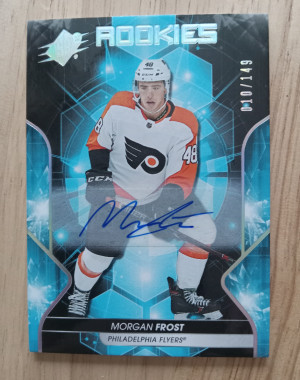 2019-20 Spx Morgan Frost Signed Rc 10/149 front