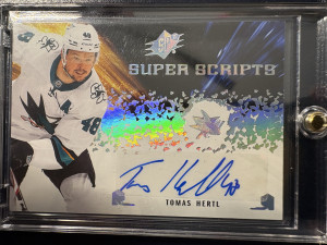 2021-22 SPx Hockey Super Scripts, Tomas Hertl front