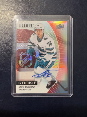 2023-24 Allure Red Rainbow Auto, Danil Guschin front