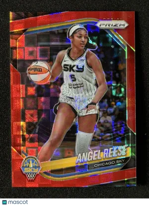 2025 Panini Prizm WNBA Angel Reese #92 Red Pandora /199 front