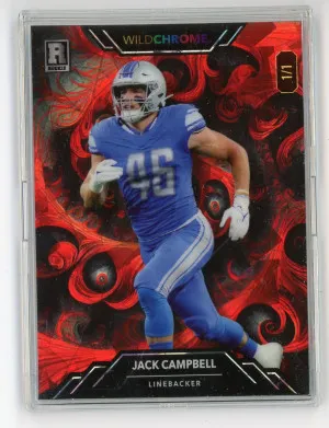 2023 Wild Card Jack Campbell Wild Chrome 1/1 front