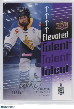 2024-25 Upper Deck PWHL - Elevated Talent -Blayre Turnbull #ET-17 Purple 10/25 front