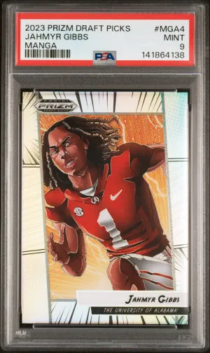 2023 Panini Prizm Draft Picks Manga Jahmyr Gibbs front